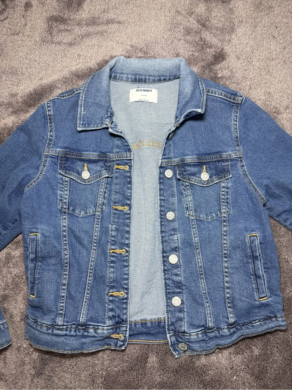 Old Navy Blue Kids Denim Jacket - Button-Front Jean Jacket